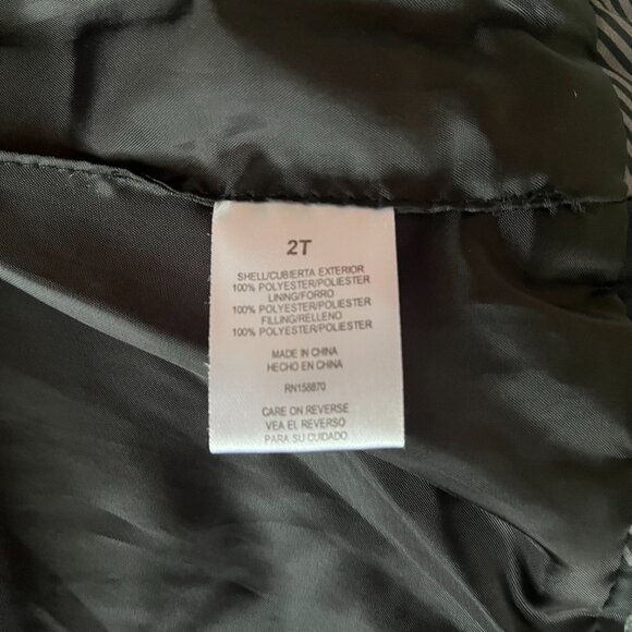 Max & Marcus Toddler Buffalo Plaid Puffer Vest; 2T black and grey - Picture 5 of 6